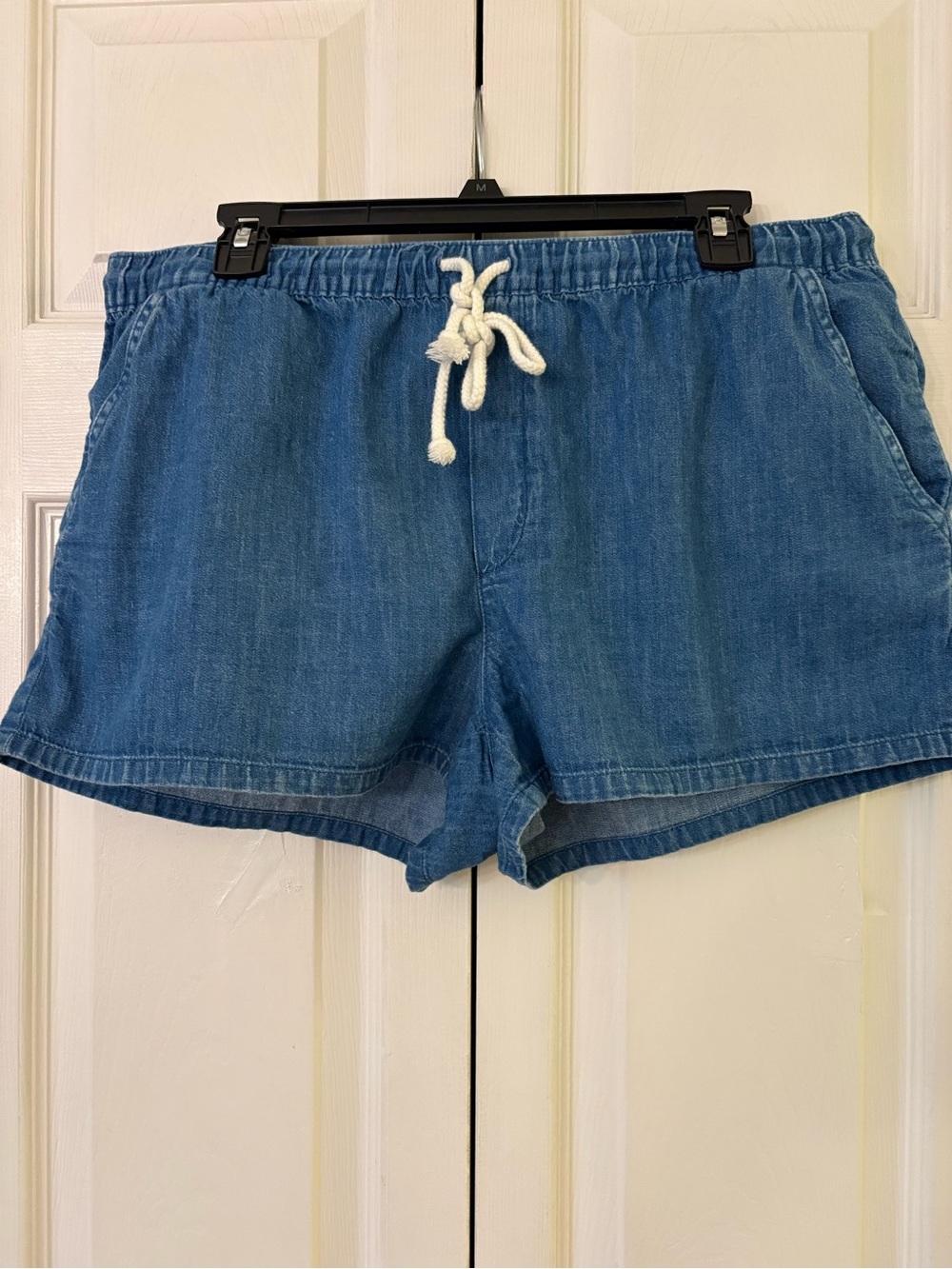 Aerie Denim Drawstring Shorts Large